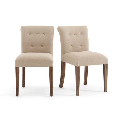 Set of 2 Adélia Chairs with Deep-Button Padded Back LA REDOUTE INTERIEURS