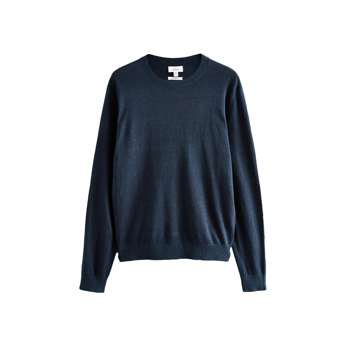 Pull ras du cou lin signature, NEXT