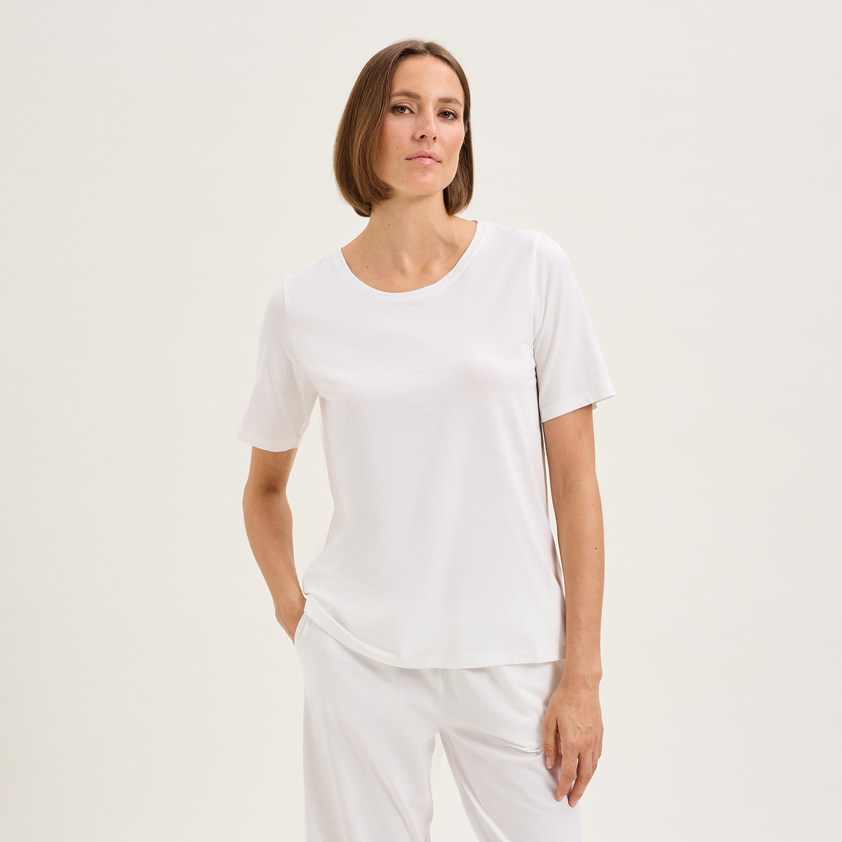 Tee-shirt col rond en jersey LES BASIQUES, LAURENCE TAVERNIER