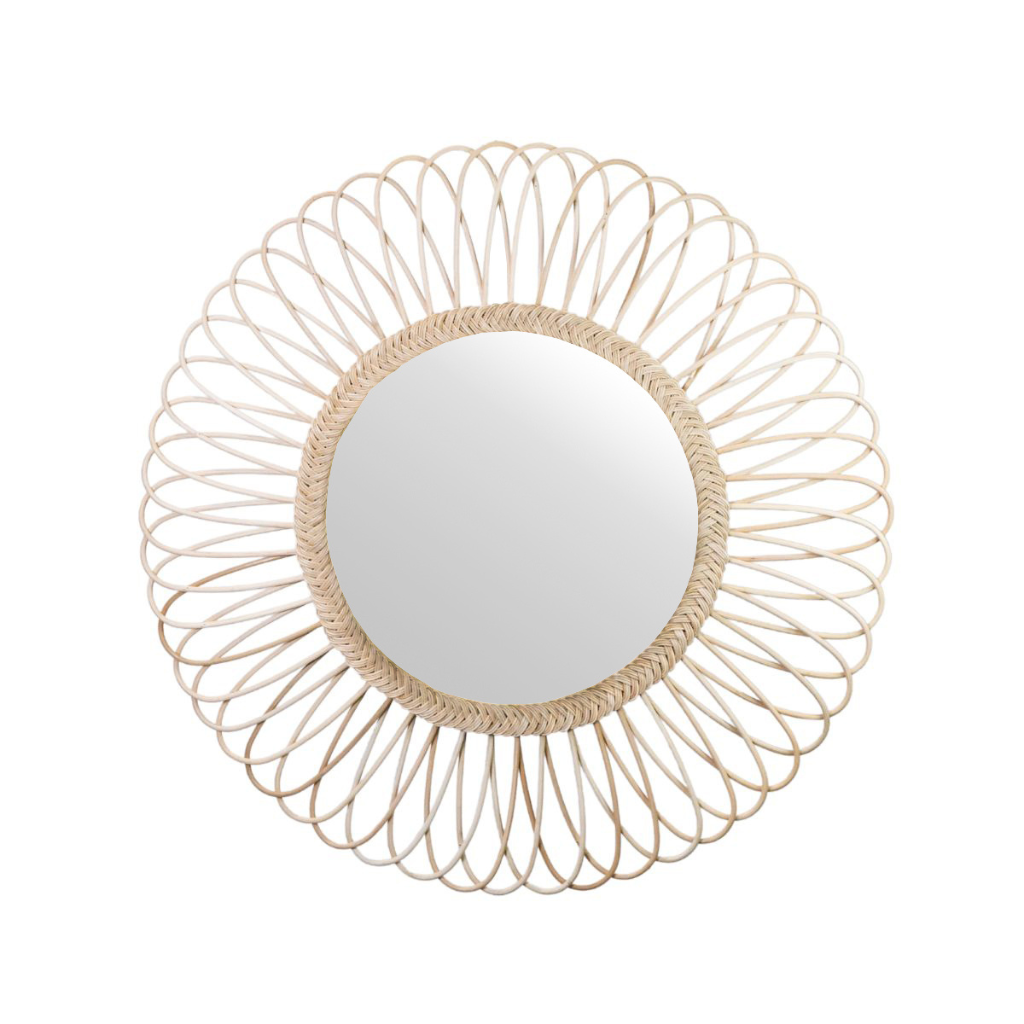 Miroir en rotin D100 DAISY XL, HYDILE