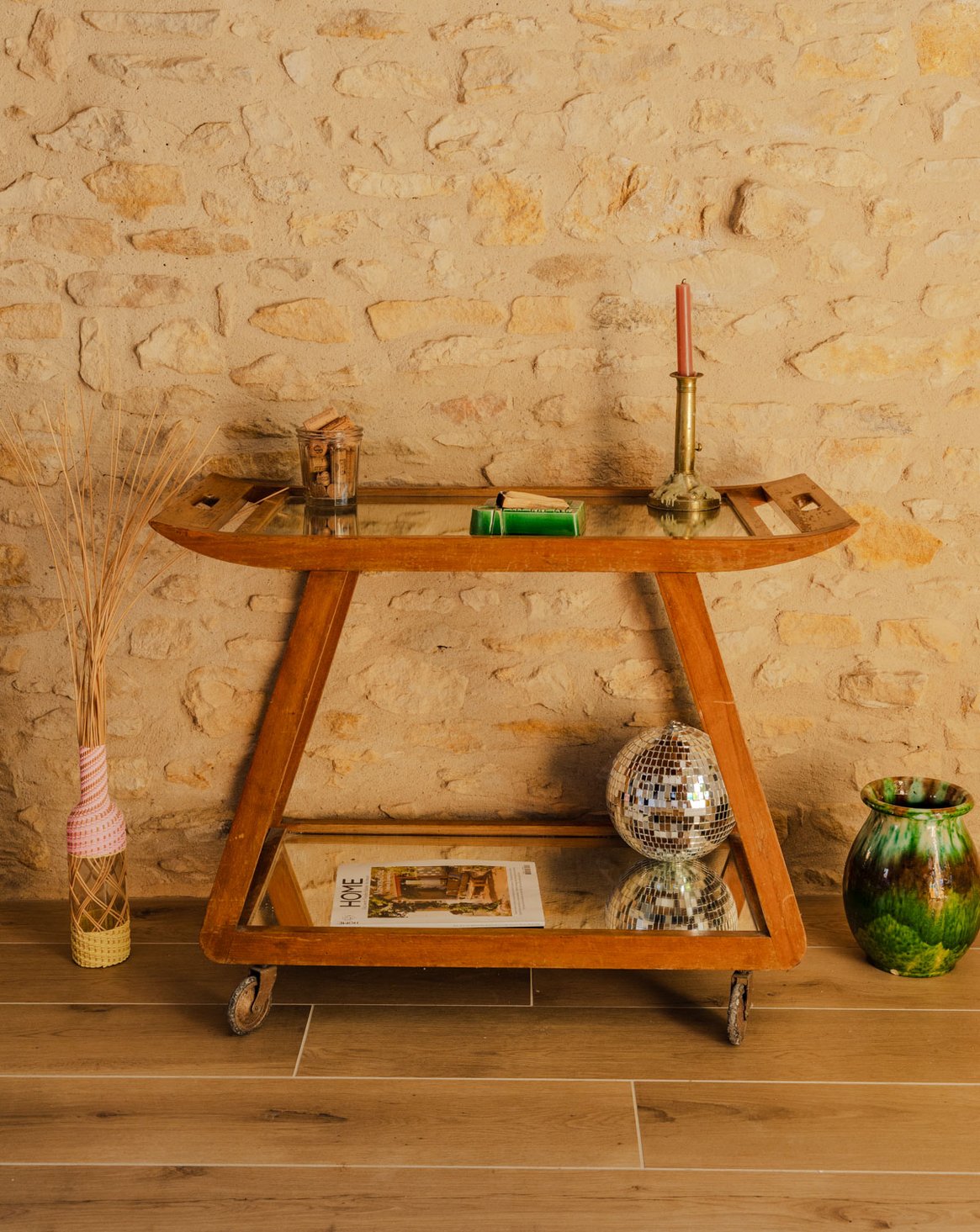 Desserte en bois Henriette N°215 - Bon état, DEBONGOUT