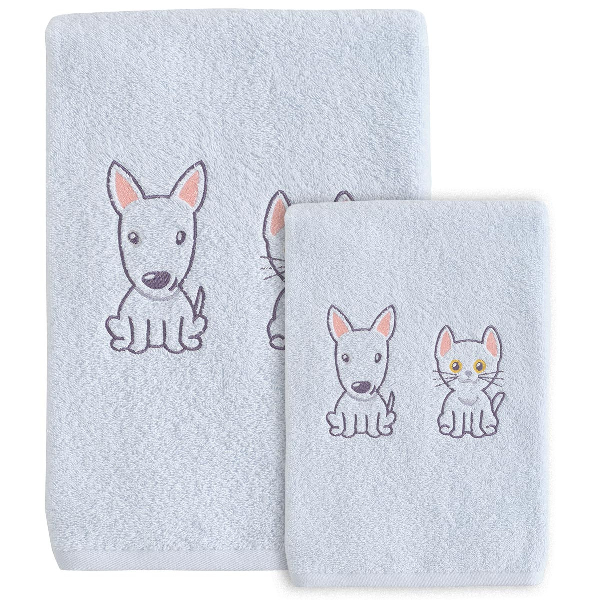 Ensemble enfant 1 serviette de toilette + 1 drap de bain RUSTY & OLLY, SENSEI MAISON