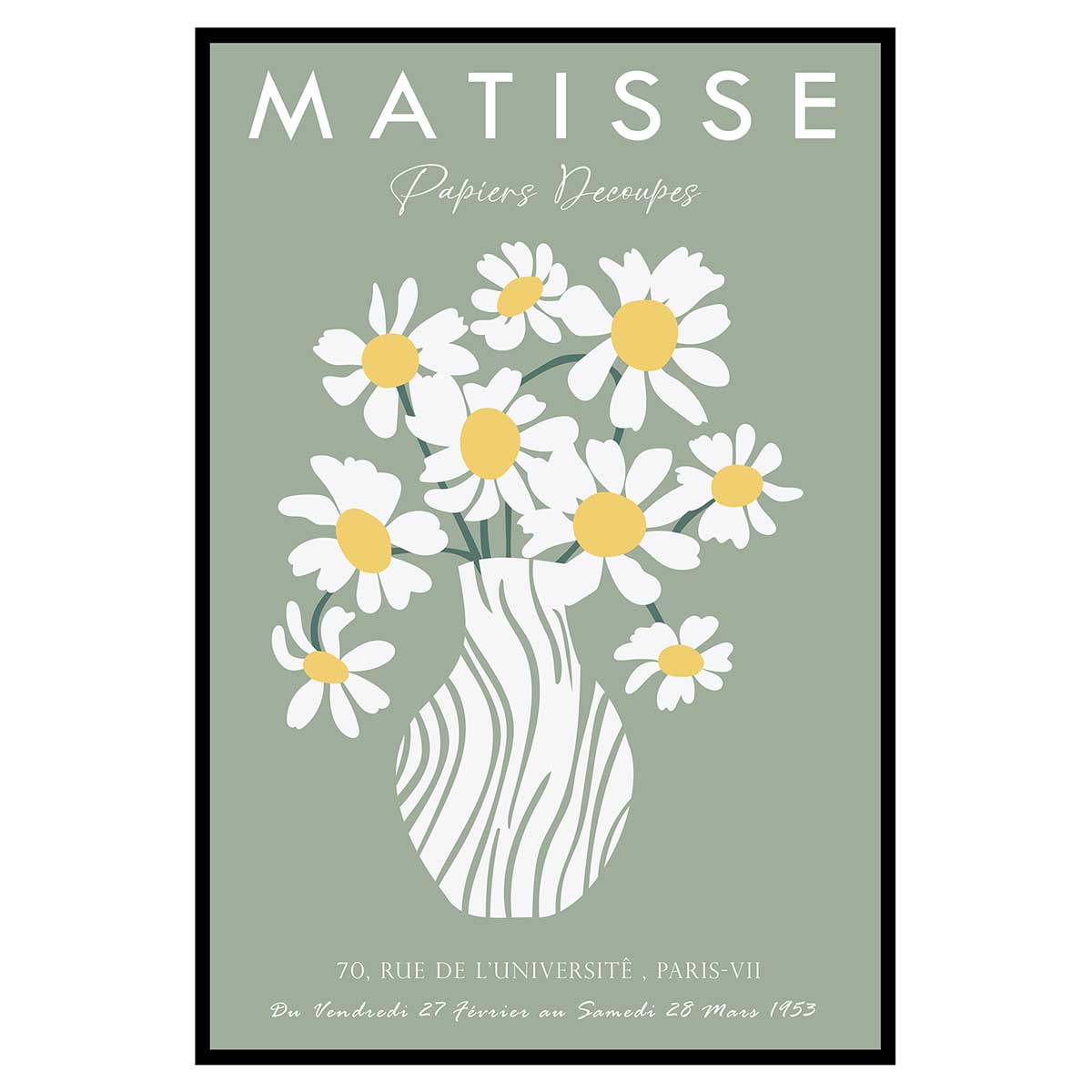 Affiche encadrée bouquet fleurs matisse, HEXOA