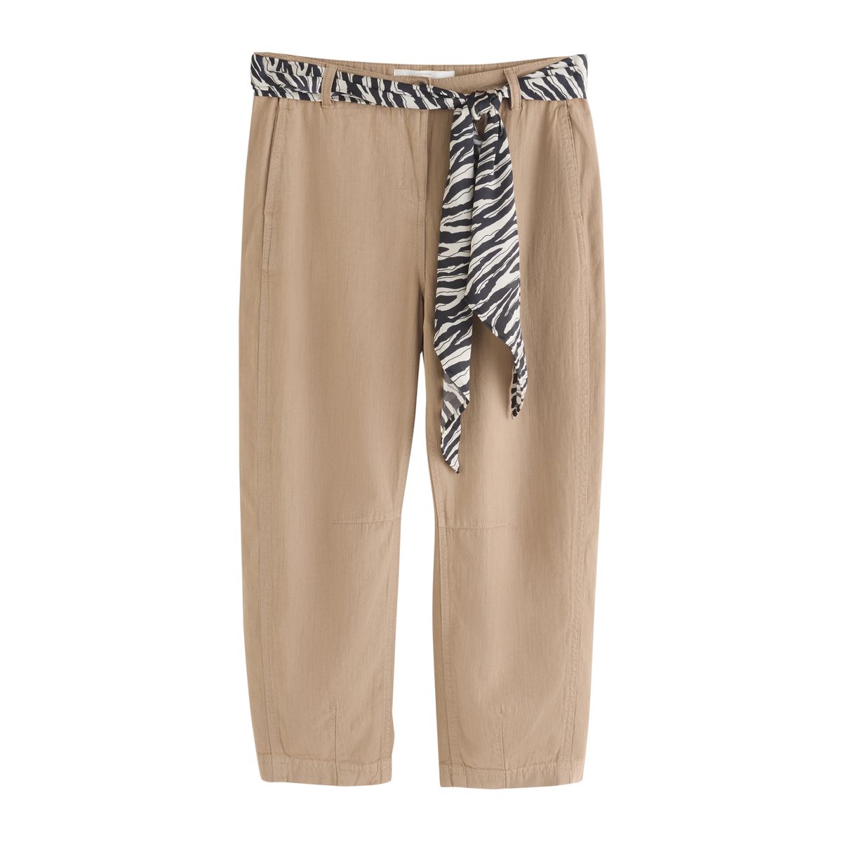 Pantalon bouffant en lin mélangé avec foulard, NEXT