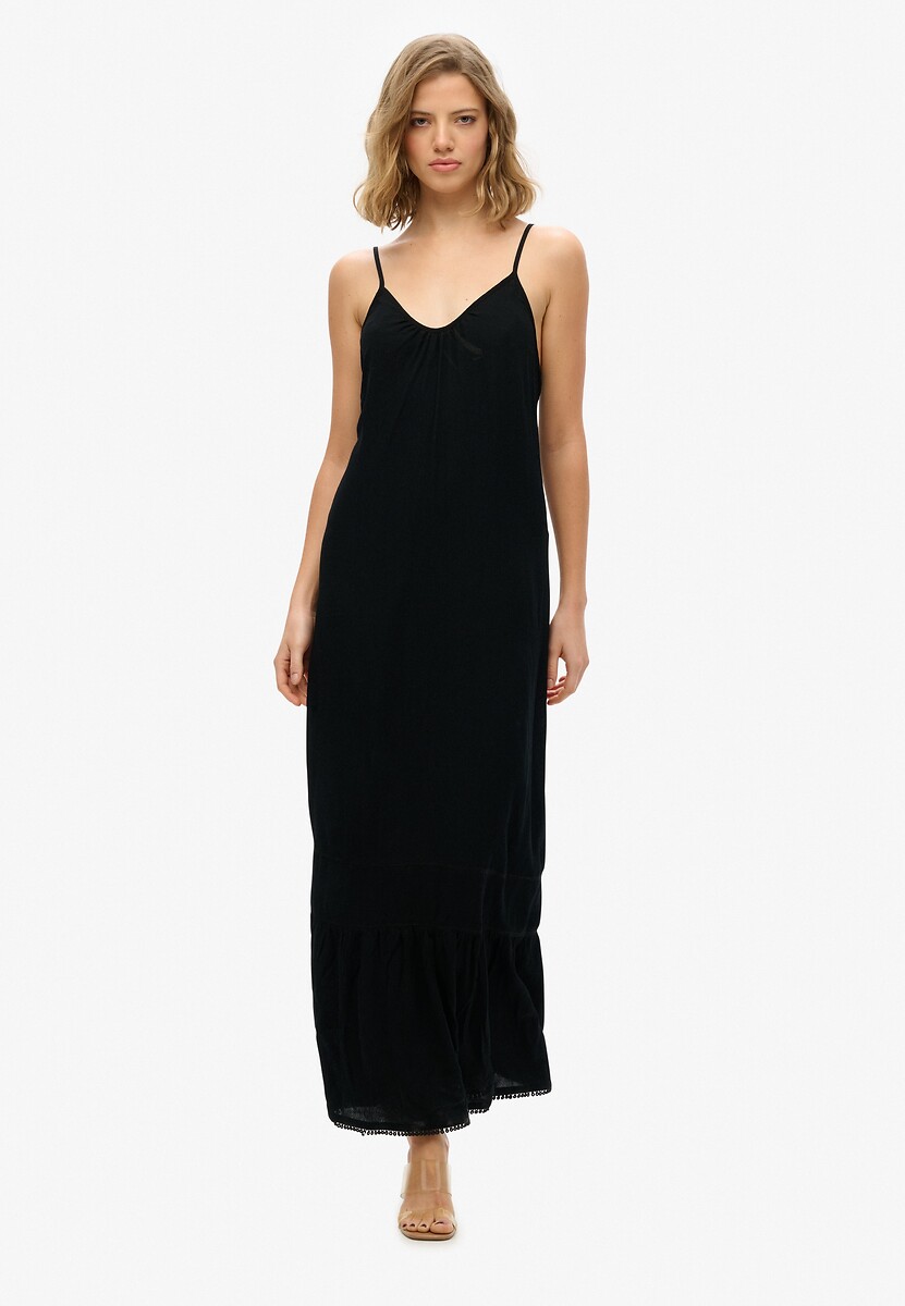 Robe longue à bretelles
