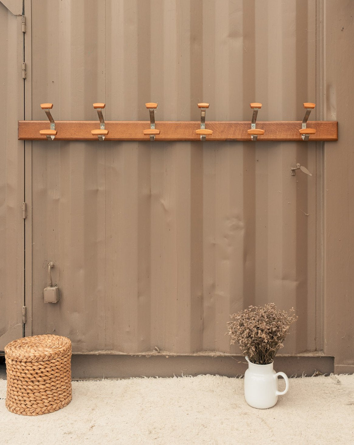 Porte-manteau en bois et métal Max N°492 - Bon état, DEBONGOUT