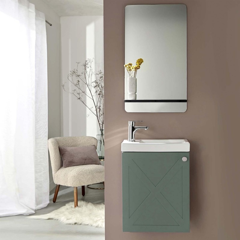 Ensemble meuble lave-mains + miroir AVA, MOB IN