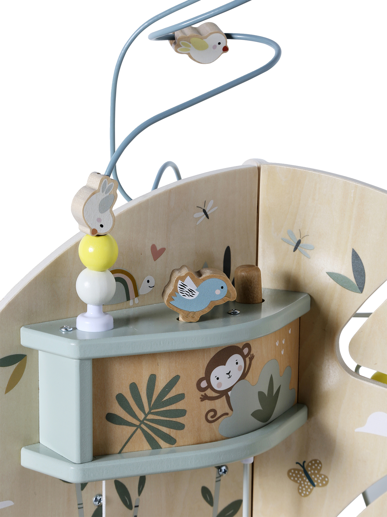 Peluche Animal De Compagnie Vertbaudet + Accessoires En Bois FSC® – Bleu, Jouet D'éveil Pour Enfants - 6