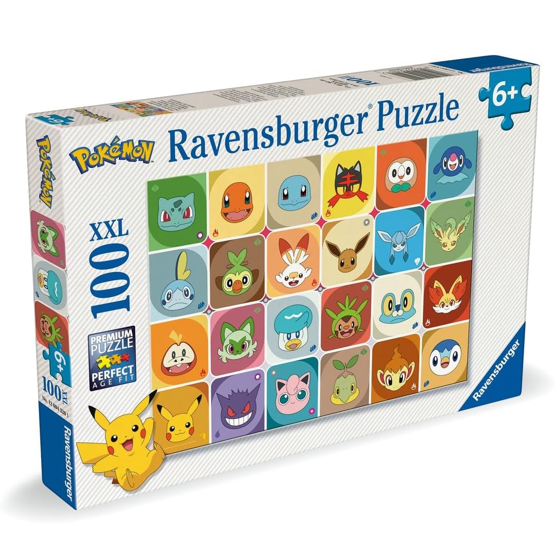 Puzzle Portraits de Pokémon 100 pcs XXL, RAVENSBURGER