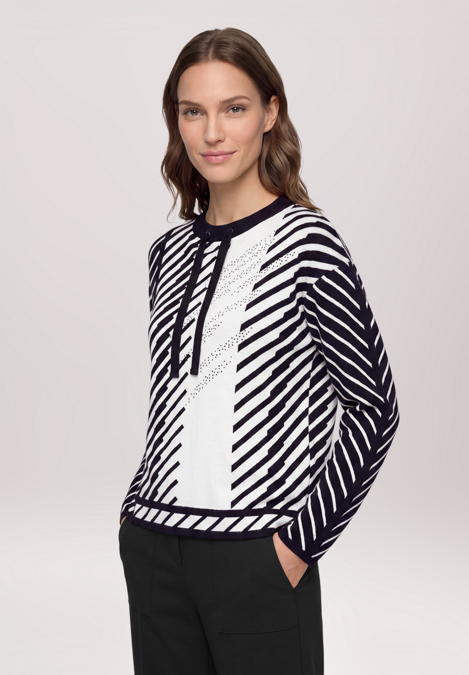 Pull-over en maille à motif jacquard, BETTY BARCLAY
