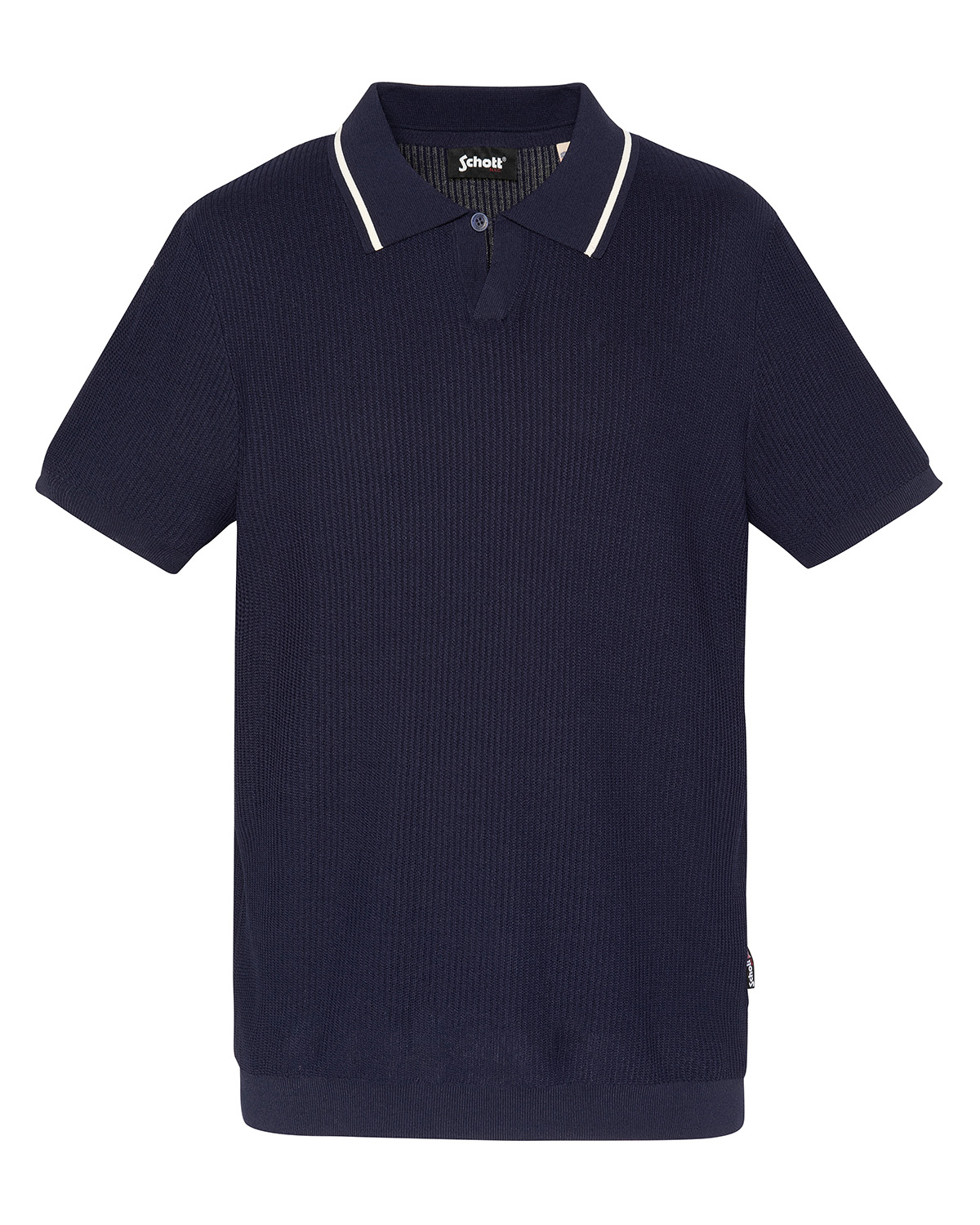 Polo rétro maille filet, SCHOTT