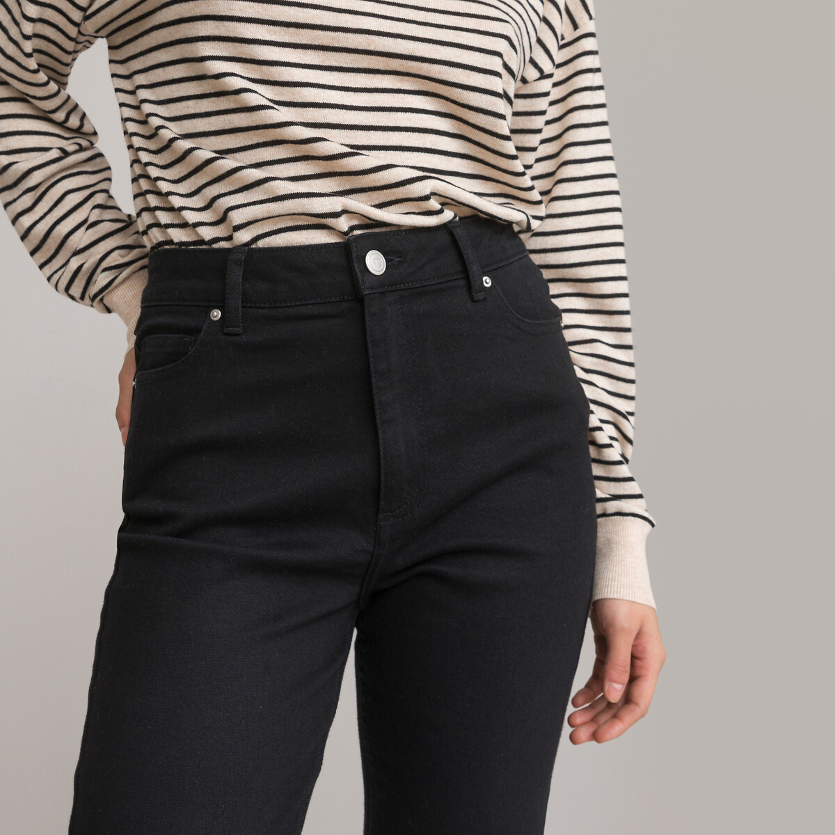 High Waist Mom Jeans, Length 28.5