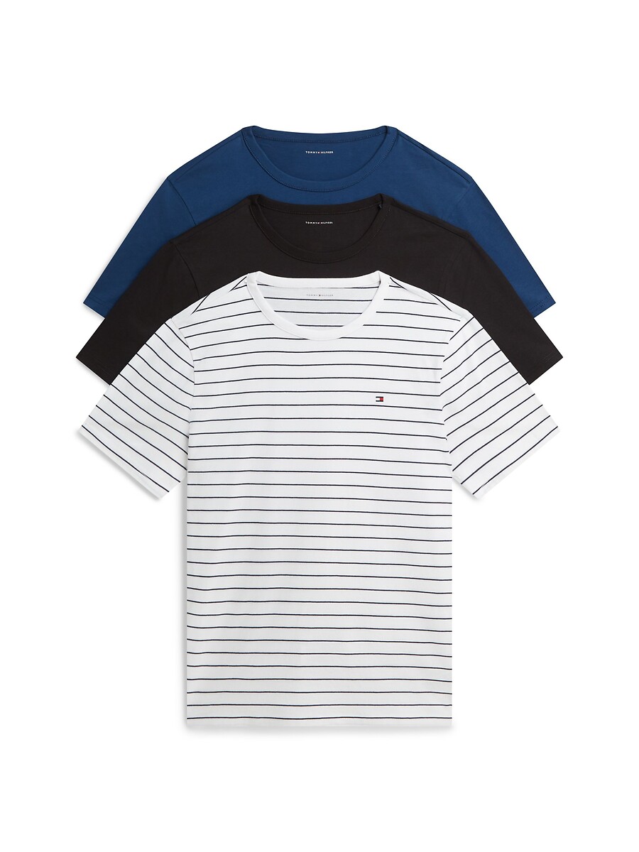 Lot de 3 t-shirts manches courtes, Signature Cotton Essential, TOMMY HILFIGER