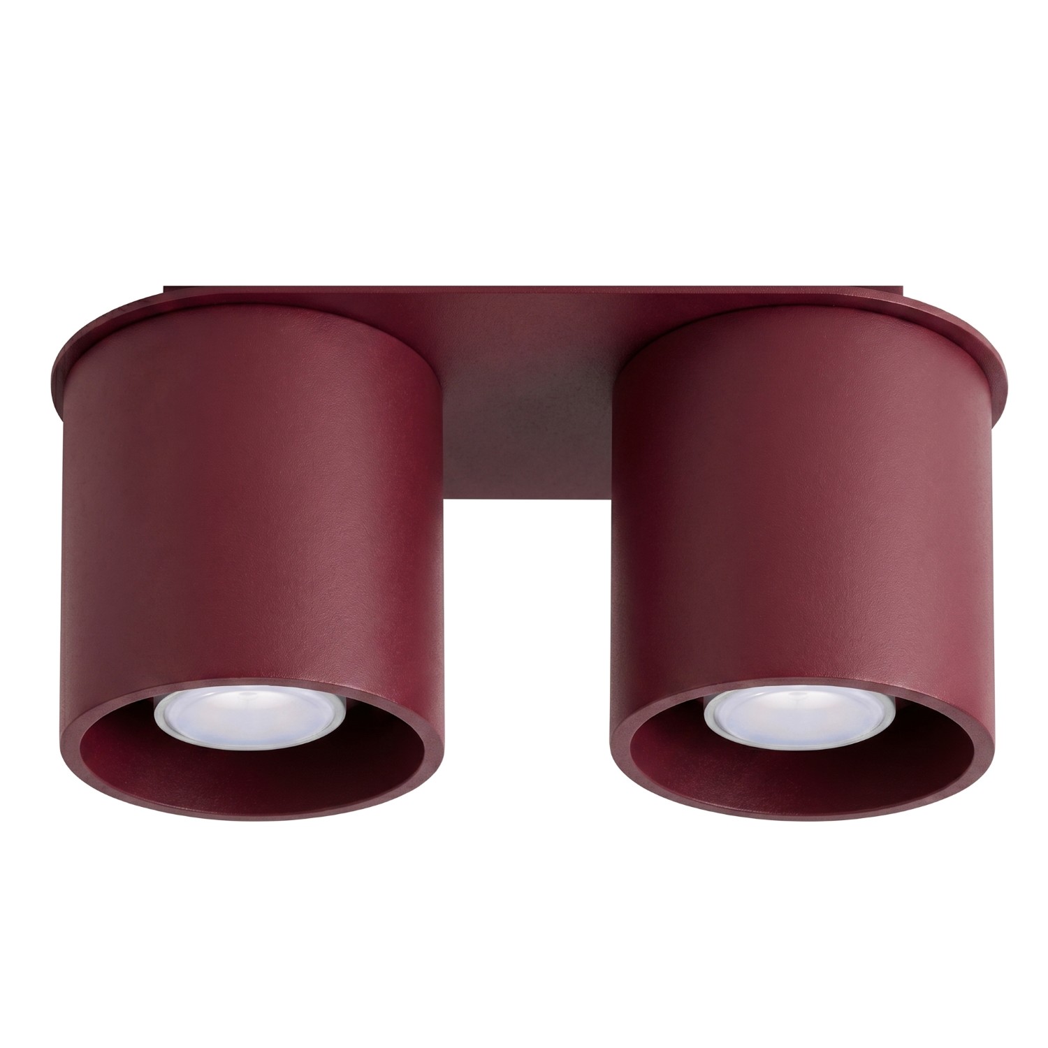 Plafonnier Aluminium Bourgogne GU10 2 Orbis, EDEN