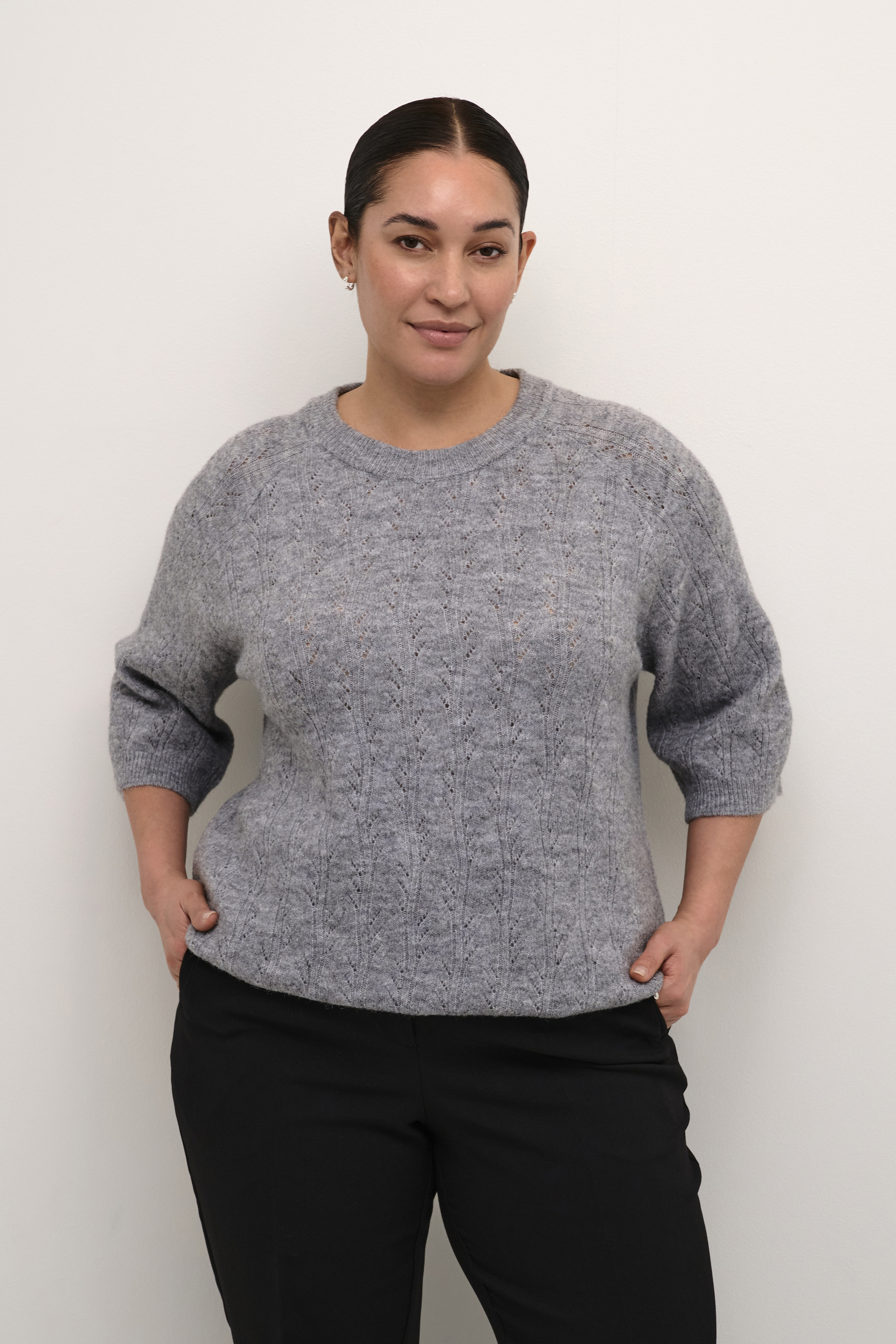Knitted pullover, KAFFE CURVE