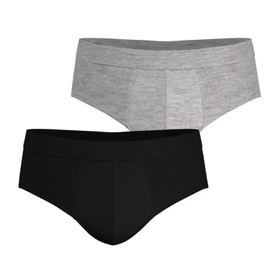 Pack of 2 Briefs with a Second Skin Effect in Cotton EMINENCE