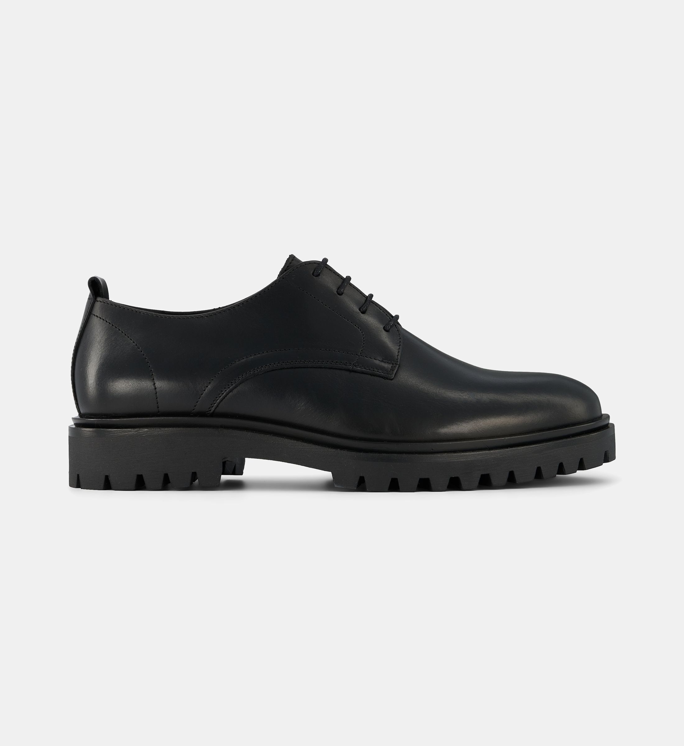 Derbies crantés olive cuir, COMPTOIR GL