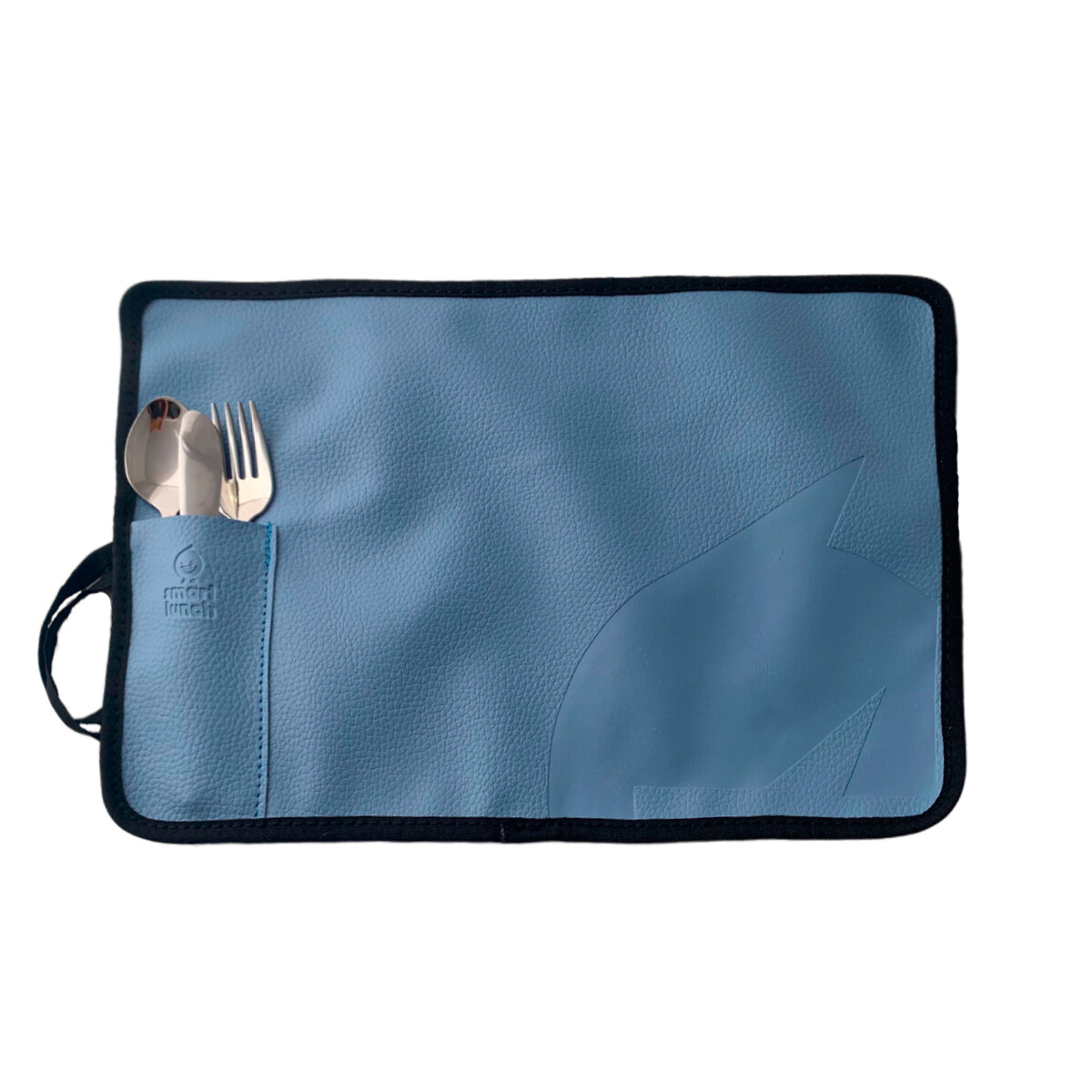 Individual SmartMat com Talheres, 33 x 23 cm, Azul