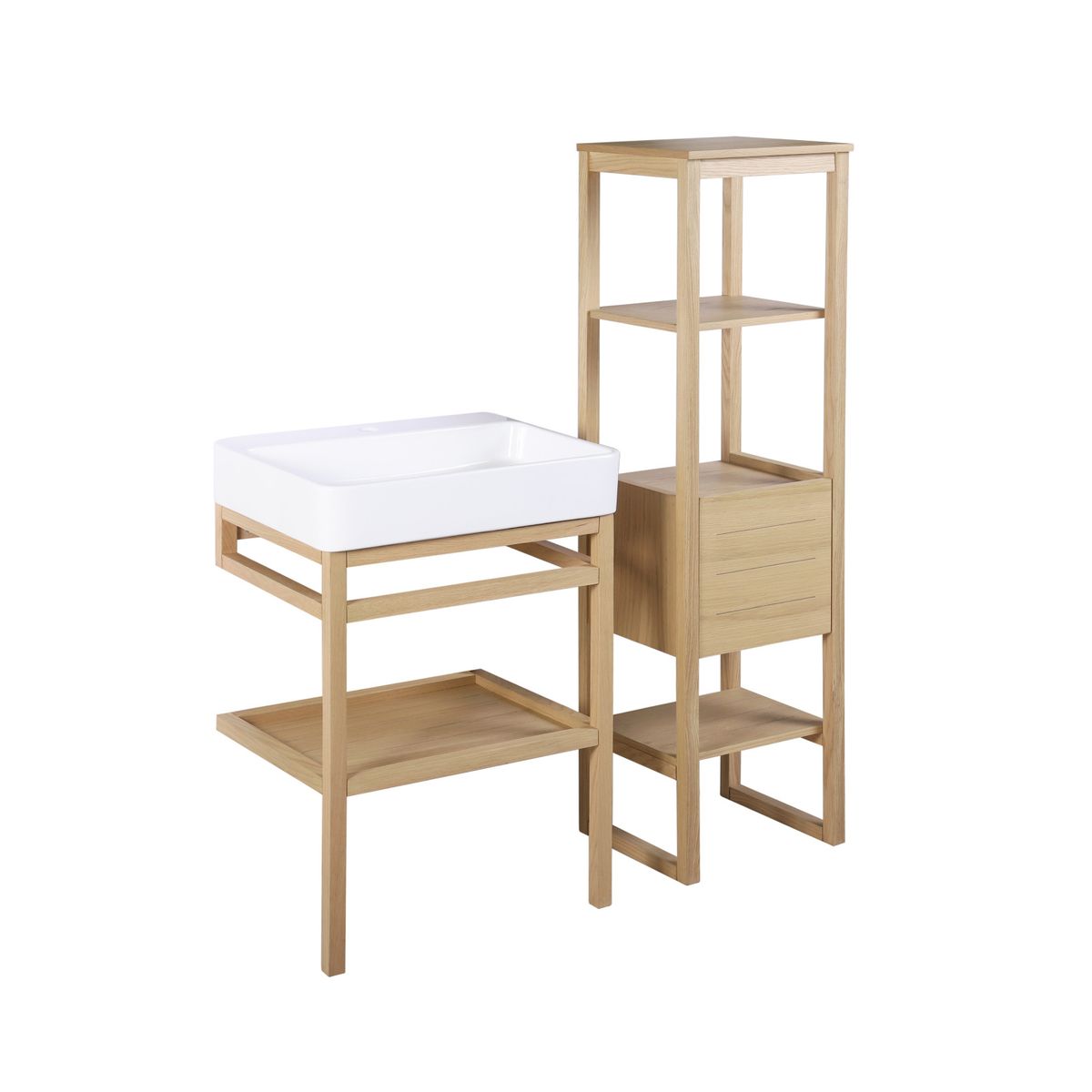 meuble de salle bain hopp avec vasque et colonne