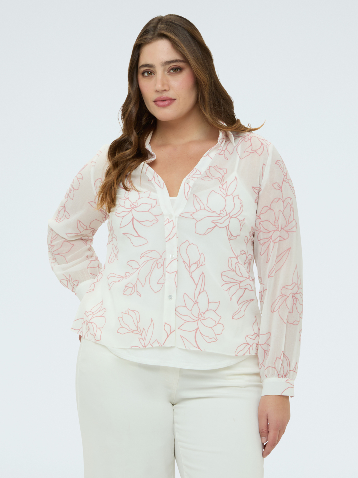 Chemise à imprimé floral, FIORELLA RUBINO