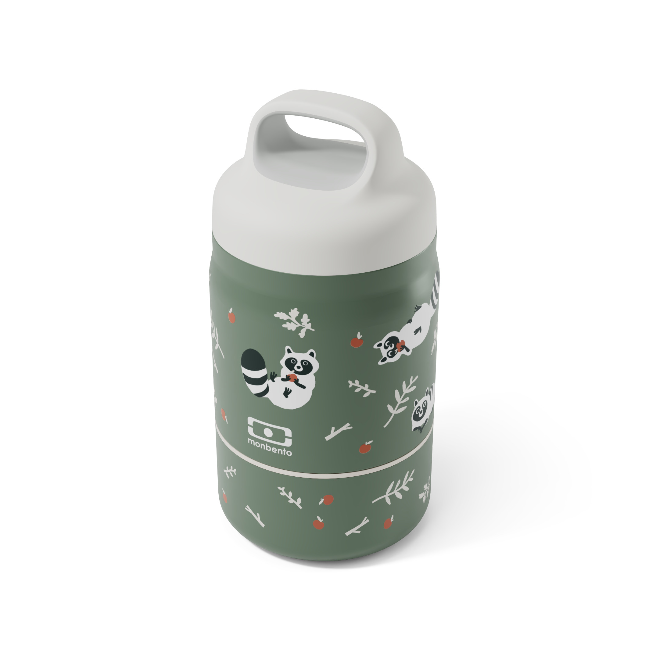 Lunch box enfant 2 compartiments en inox 500ml, Handy, MONBENTO