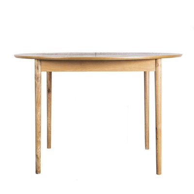 Table à manger ronde extensible 120-155x120cm - Hogarn DRAWER