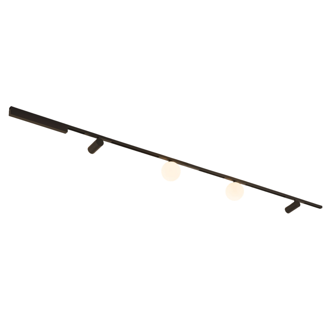 Kit 2 rails LED 2 spots + 2 boules - LYNE, KOSILUM