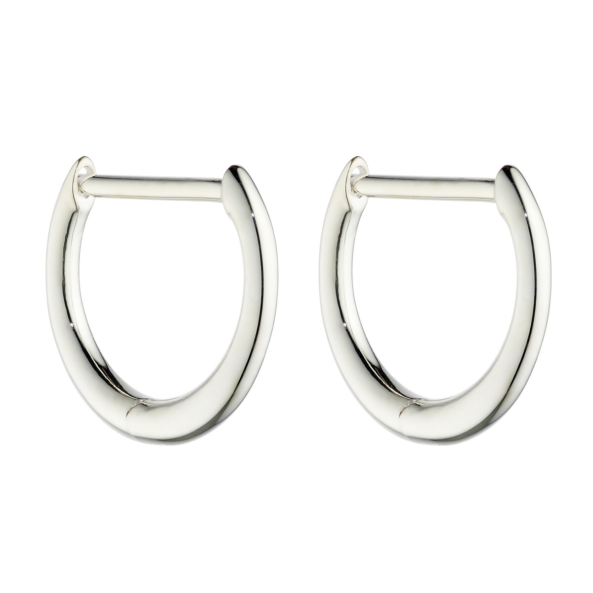 Sterling silver sale continuous hoop earrings