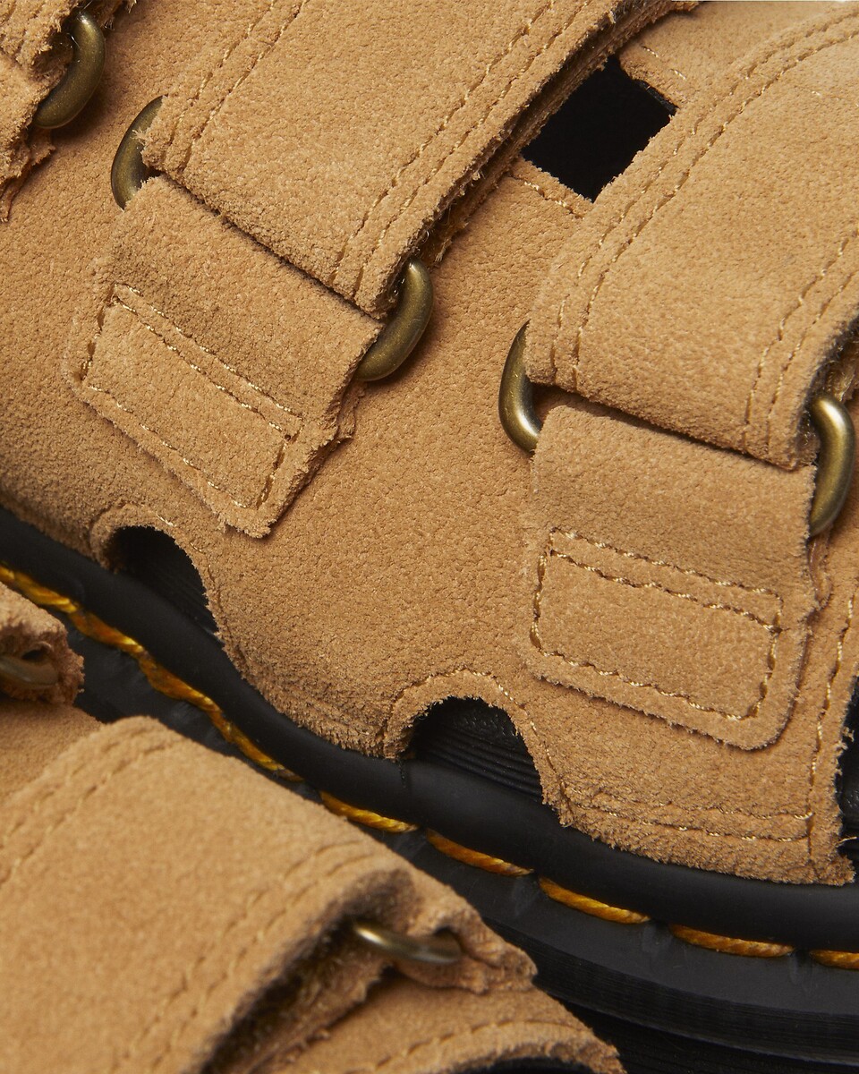 Dr. Martens Chanclas Rain Slide Tan Suede — photo 7