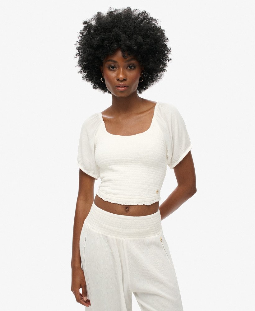 Haut tissé smocké, SUPERDRY