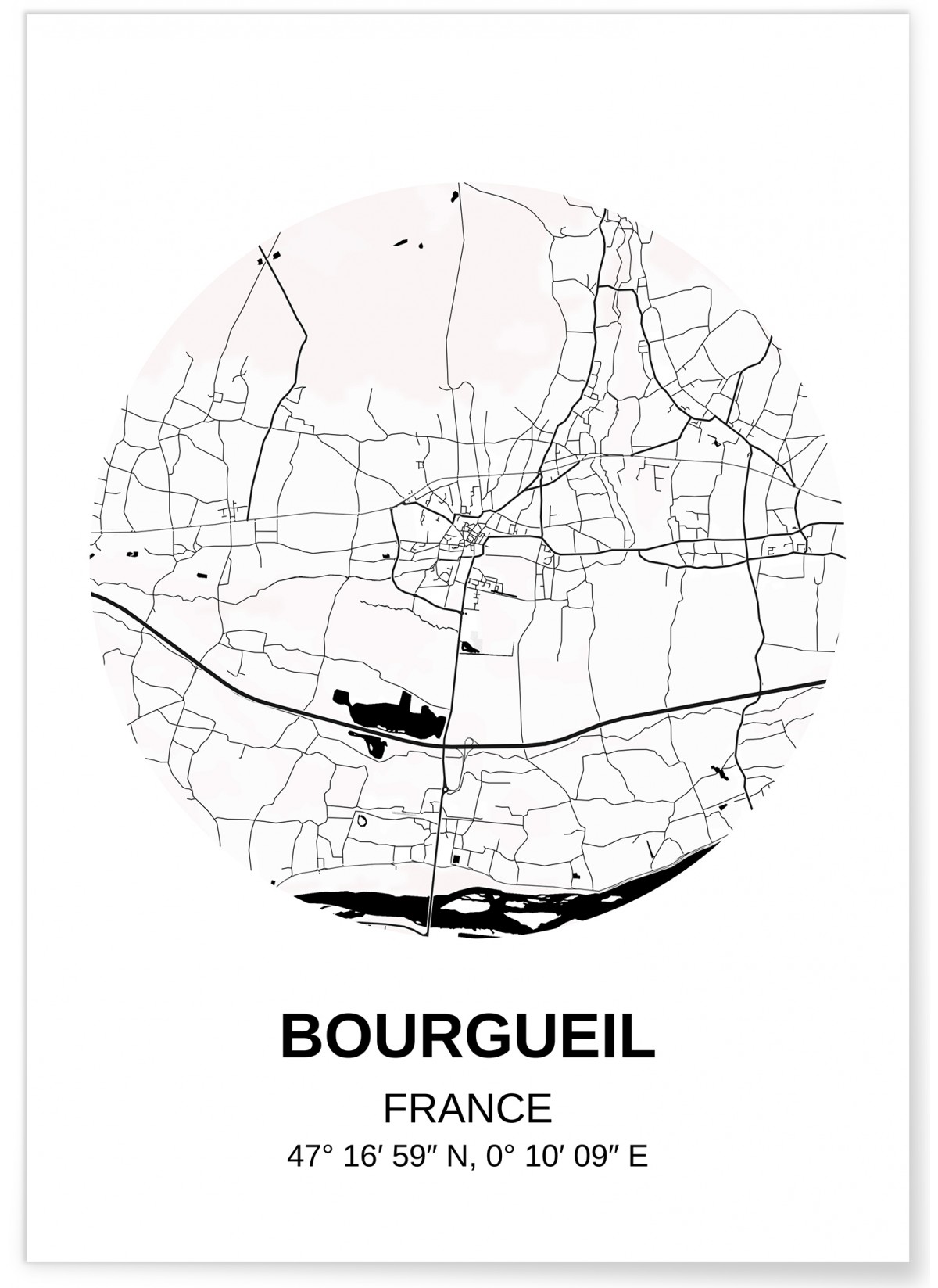 Affiche Carte Bourgueil, L'AFFICHERIE