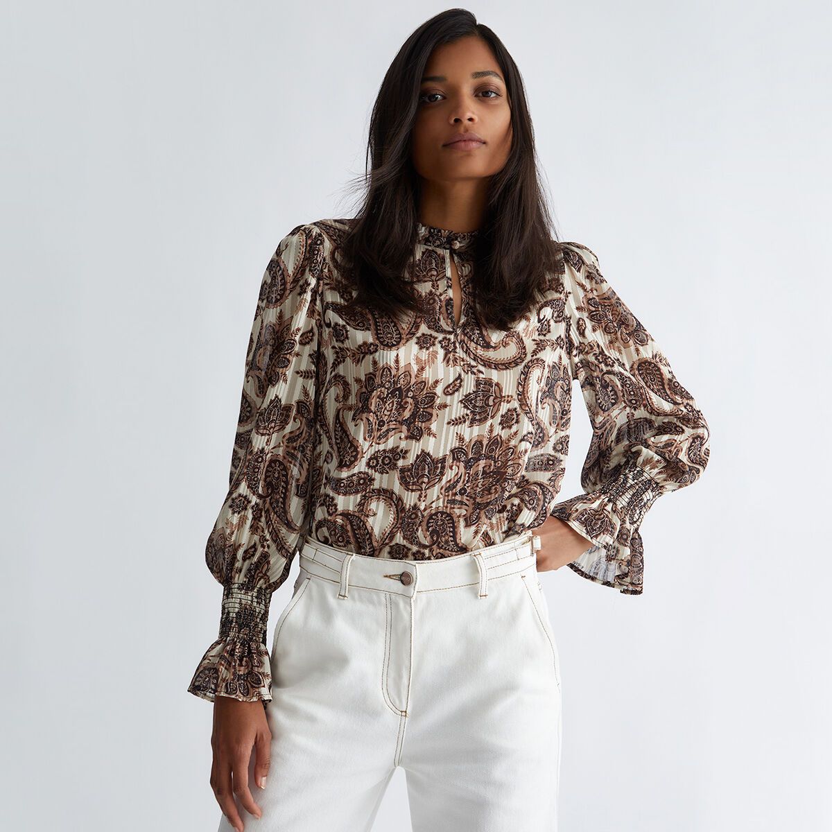 Blouse en crepe 2025 femme