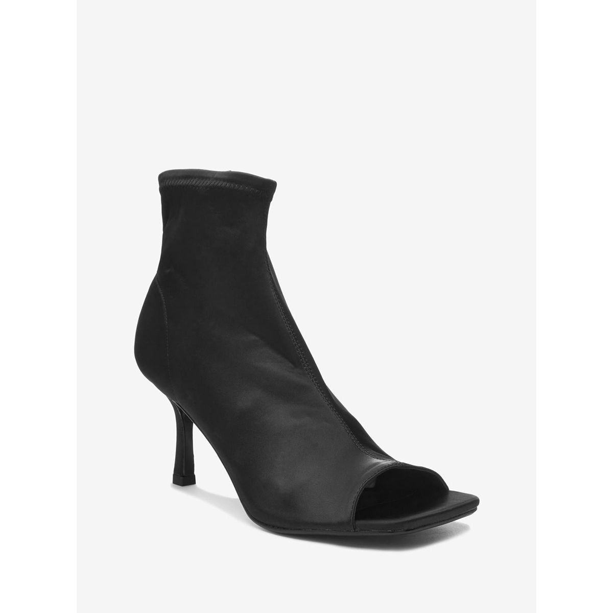 bottines peep toes noir