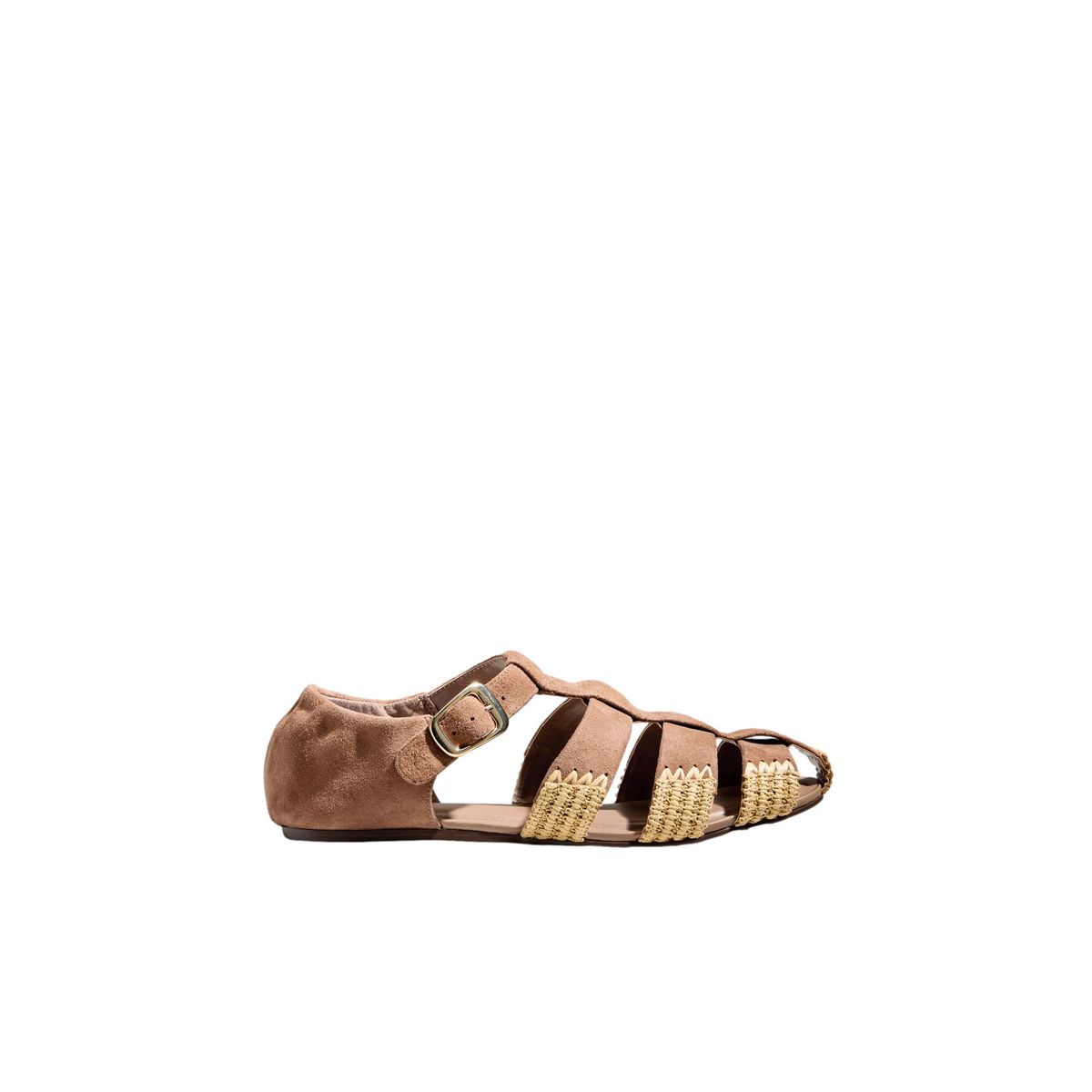 Chaussures plates fisherman en cuir, NEXT