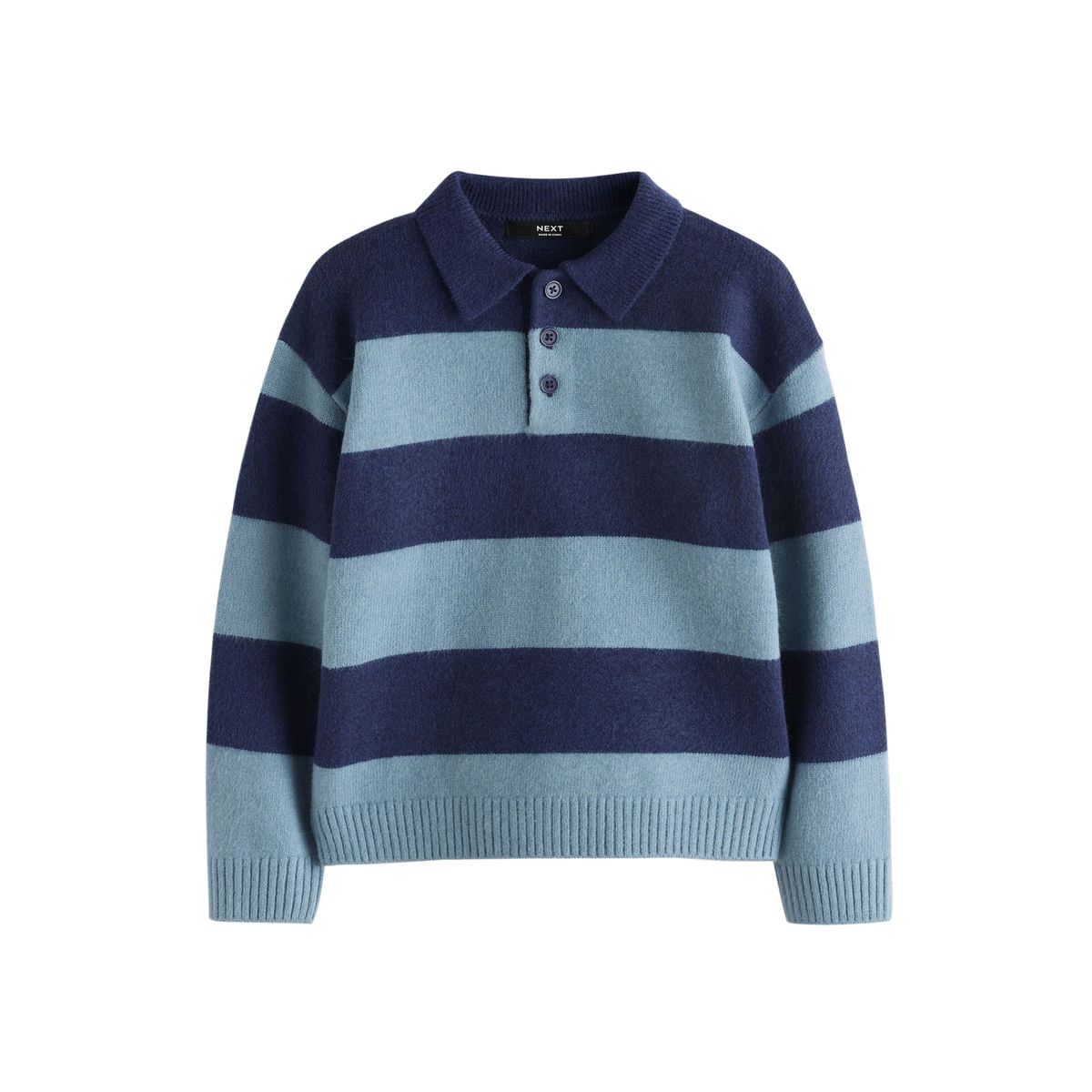 Polo de rugby en maille à rayures, NEXT