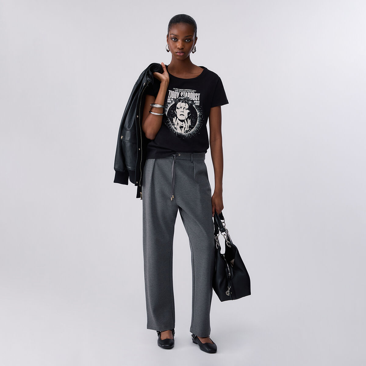 Pantalon avec cordon de serrage, LIU JO