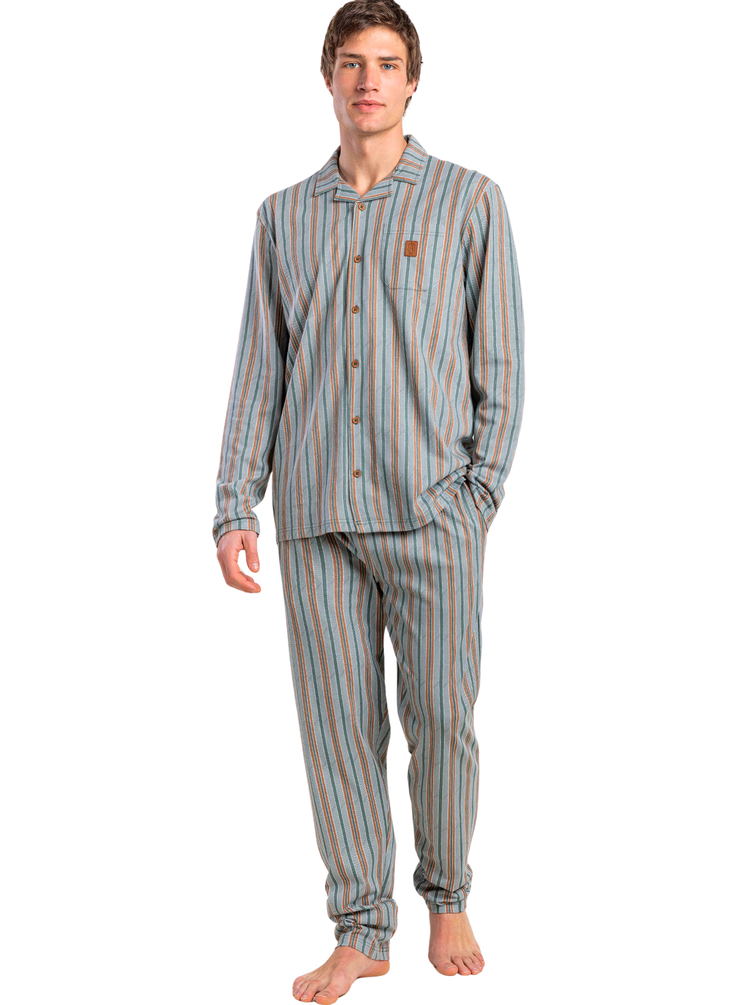 Pyjama pantalon chemise manches longues Caribou, ADMAS