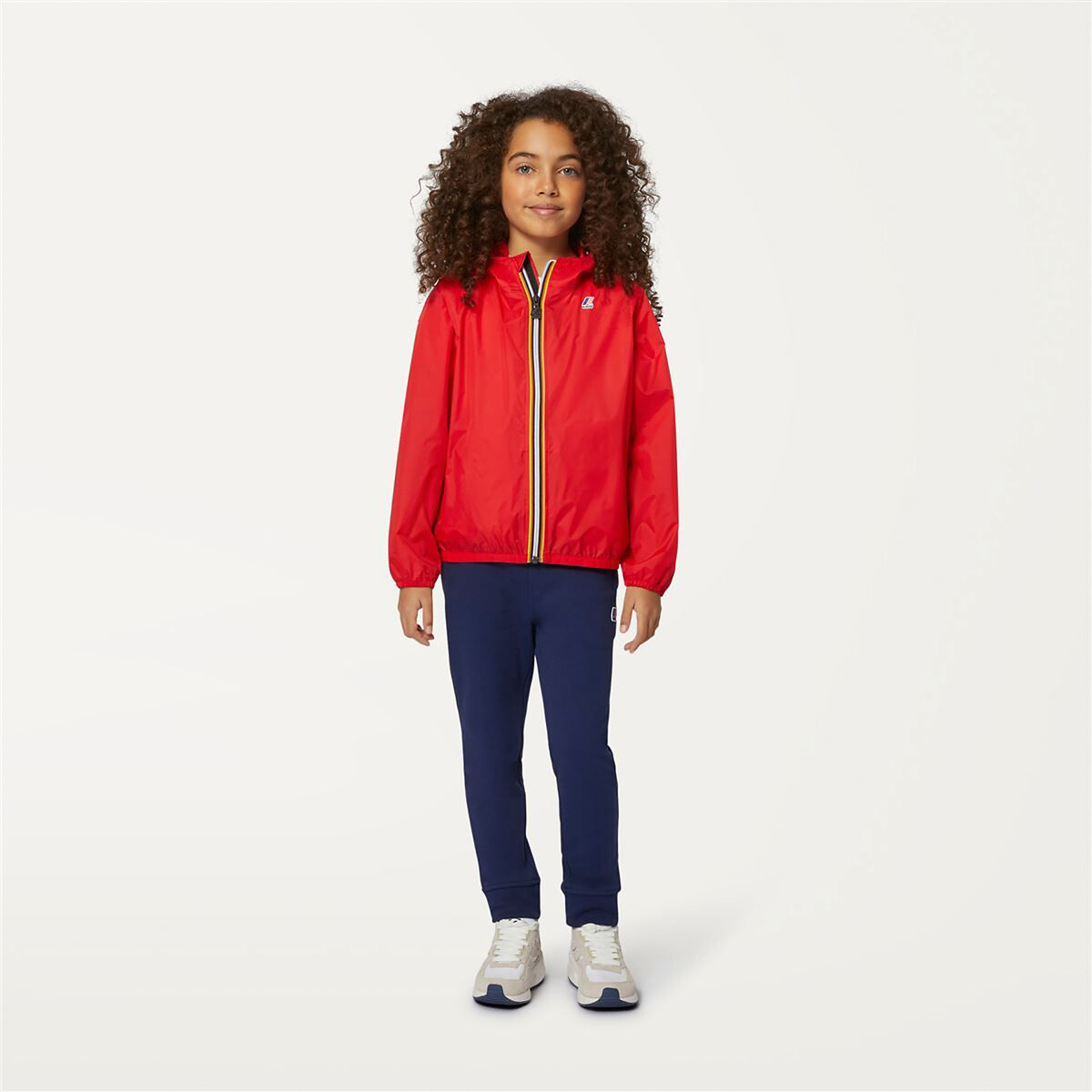 K Way Kids Le Vrai hooded zip jacket - Red