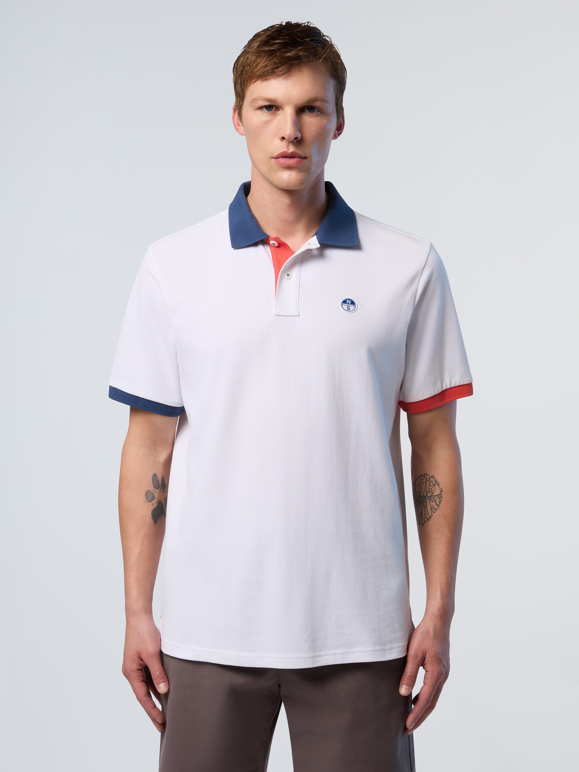 Polo avec bordures contrastées, NORTH SAILS