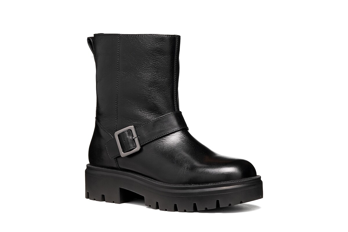GEOX Botines moteros de piel KLARGENA — photo 2