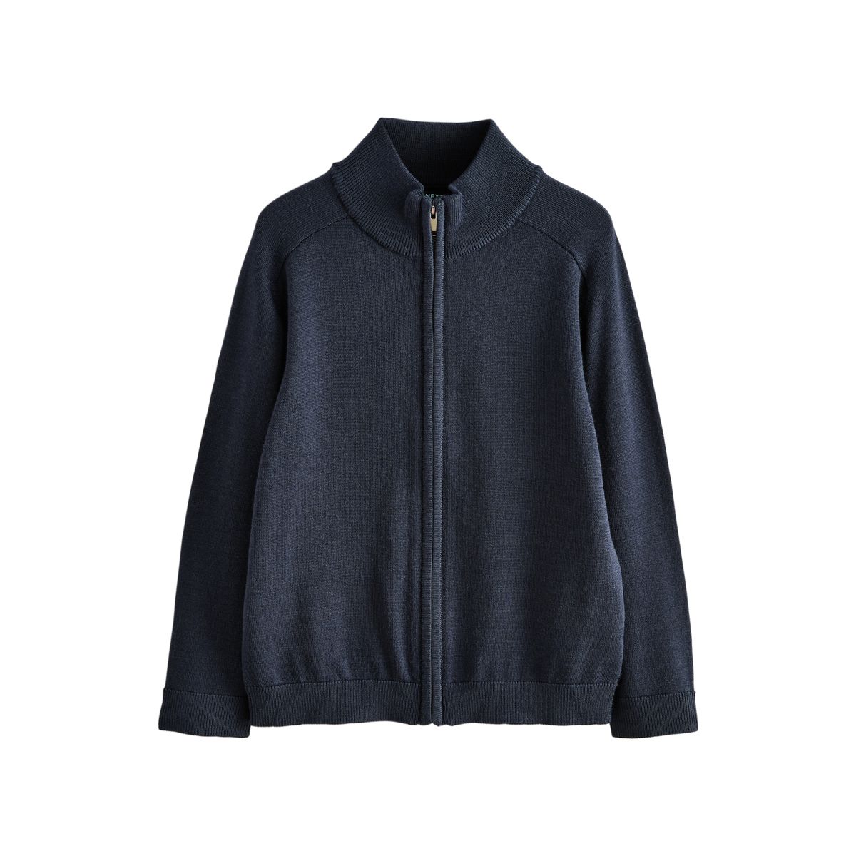 Cardigan zippé en maille de mérinos, NEXT