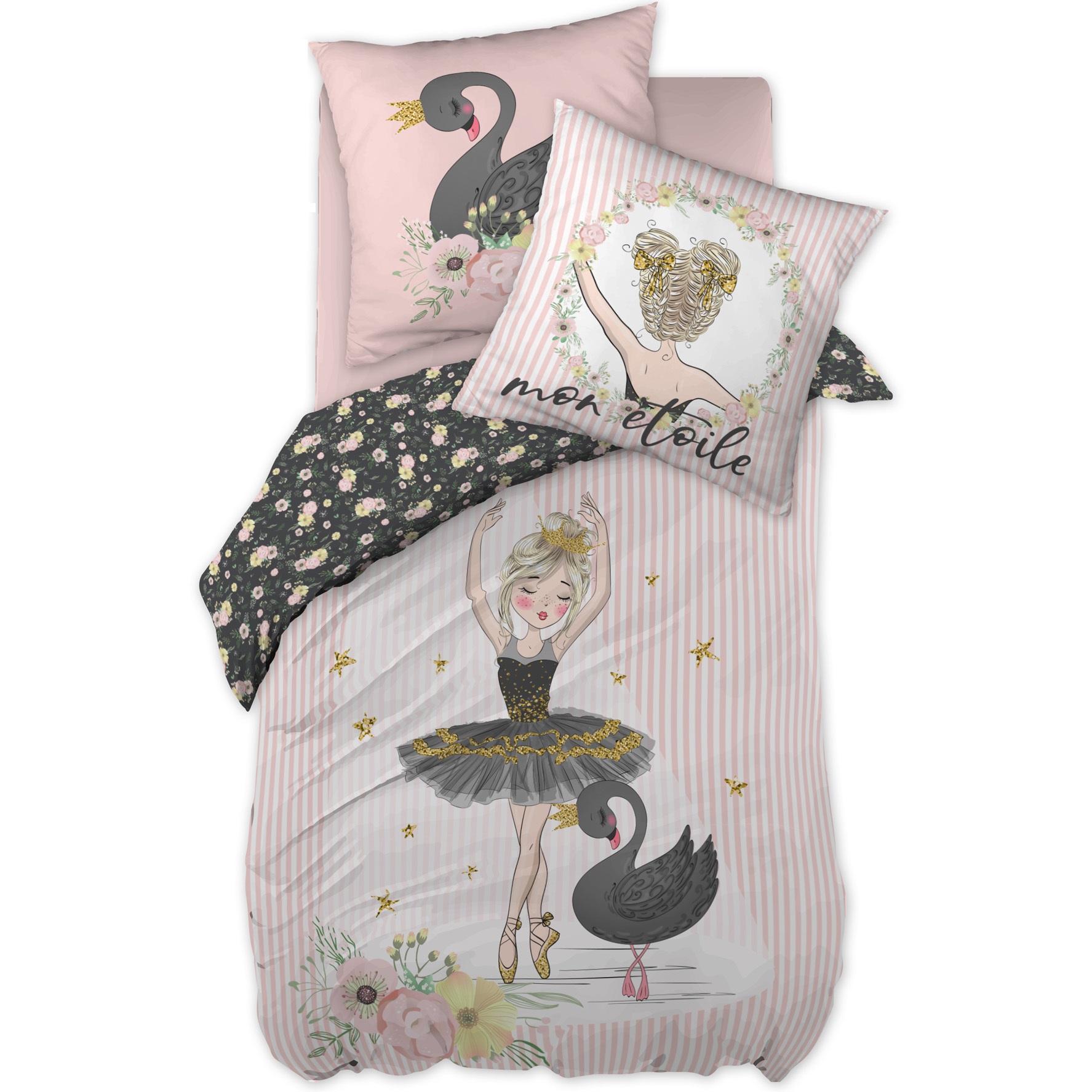 Parure Housse de couette Collection Ma Danseuse etoile, EDEN