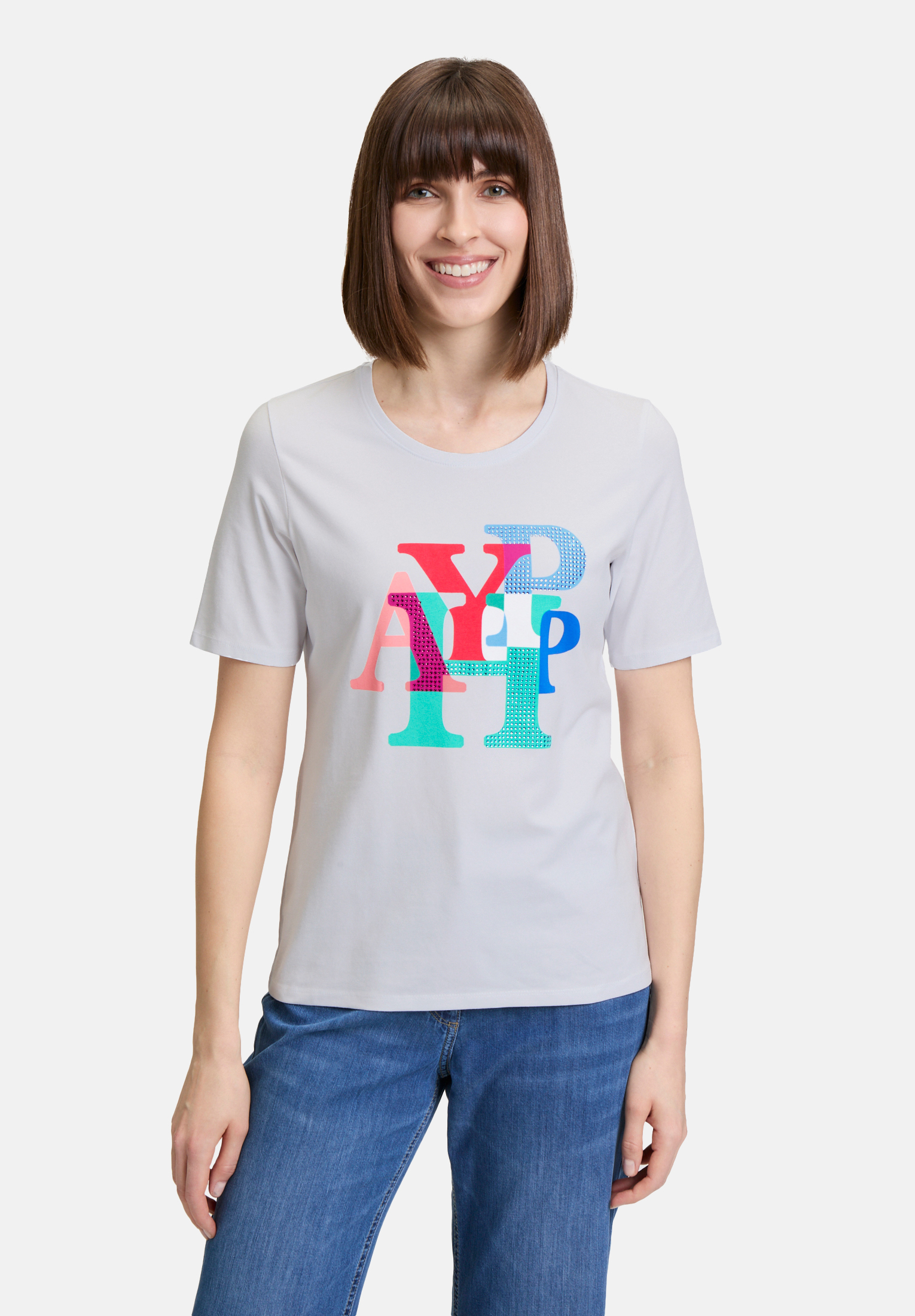 T-shirt basique à impression, BETTY BARCLAY