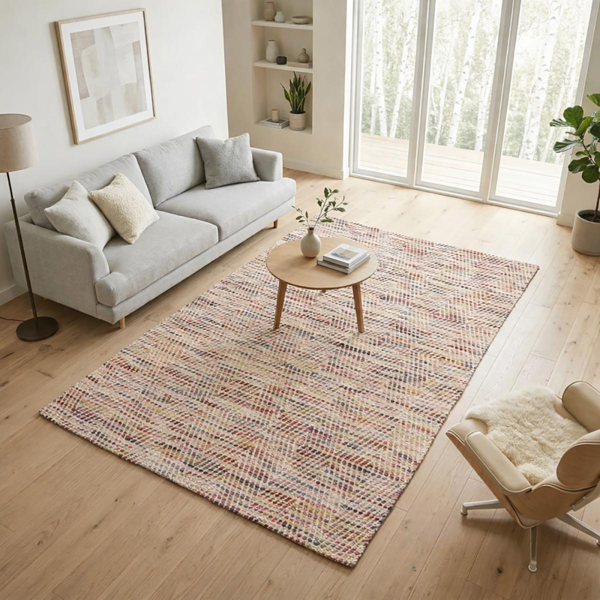 Tapis kilim fait à la main en laine motif ethnique, UN AMOUR DE TAPIS