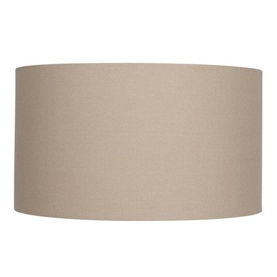 35cm Cotton Taupe Cylinder Lampshade SO'HOME