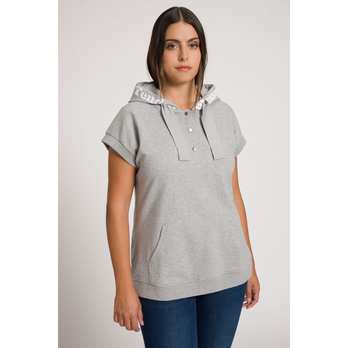 Sweat capuche discount sans manche femme