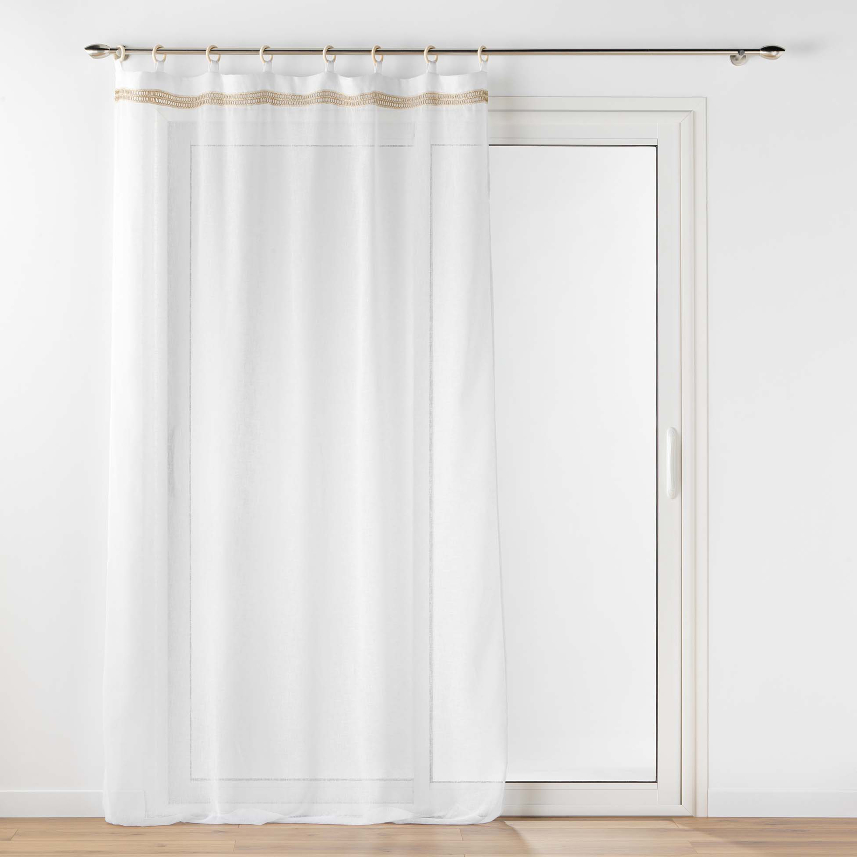 Voilages à œillets bois, DOUCEUR D'INTÉRIEUR