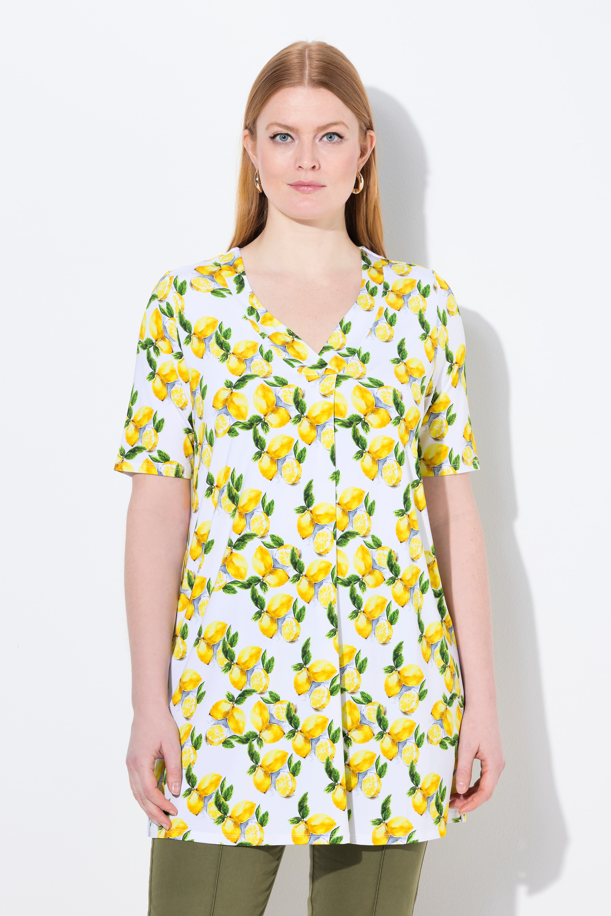 T-shirt au tombé fluide. Motif, ULLA POPKEN