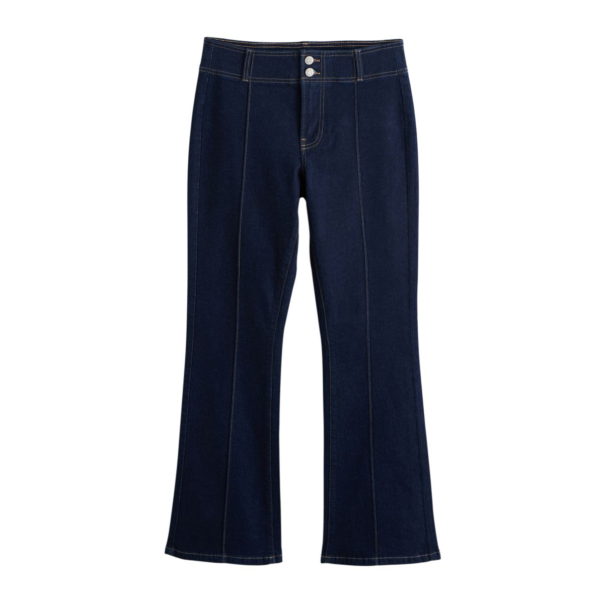 Jean bootcut à taille mi-haute et coutures, NEXT