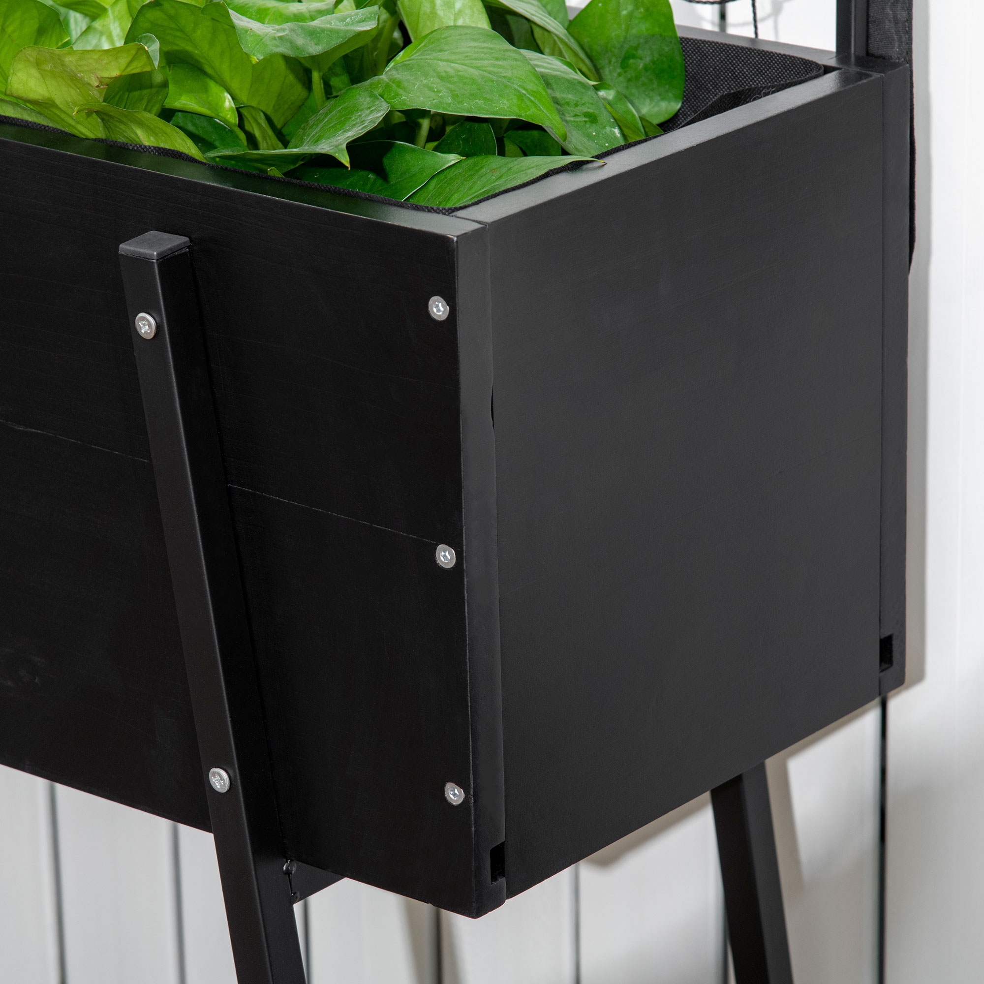 Jardinière Sur Pieds Outsunny - Potager Élevé En Bois Et Métal